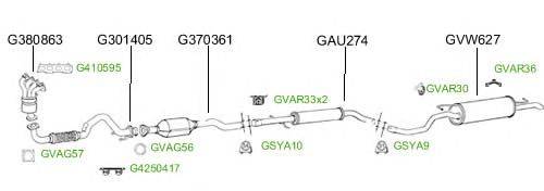 Система выпуска ОГ GT Exhaust 4703