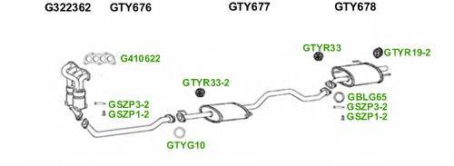 Система выпуска ОГ GT Exhaust 5325