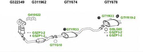 Система выпуска ОГ GT Exhaust 5326