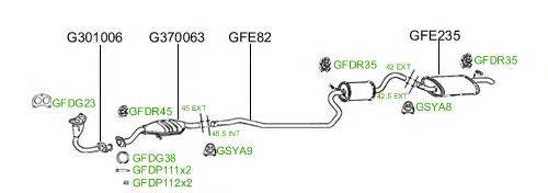 Система выпуска ОГ GT Exhaust 583