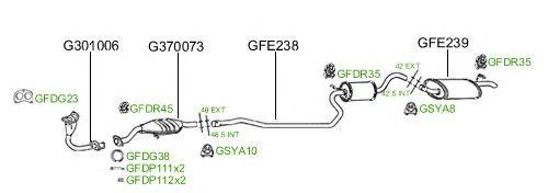 Система выпуска ОГ GT Exhaust 592