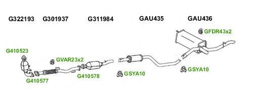 Система выпуска ОГ GT Exhaust 5988