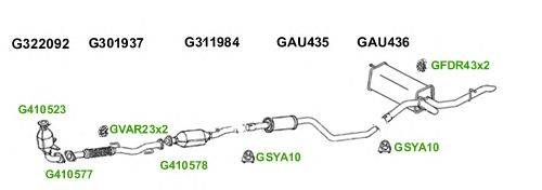 Система выпуска ОГ GT Exhaust 5989