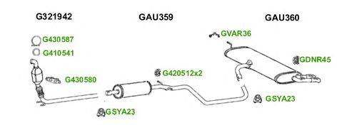 Система выпуска ОГ GT Exhaust 6011