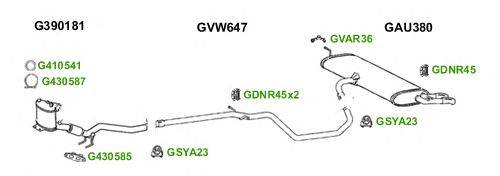 Система выпуска ОГ GT Exhaust 6023