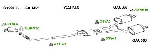 Система выпуска ОГ GT Exhaust 6030