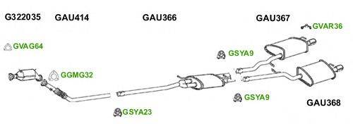 Система выпуска ОГ GT Exhaust 6031