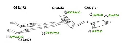 Система выпуска ОГ GT Exhaust 6057