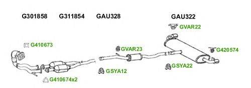 Система выпуска ОГ GT Exhaust 6083