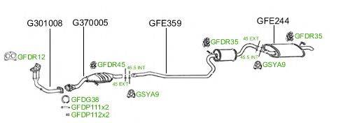 Система выпуска ОГ GT Exhaust 609