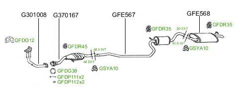 Система выпуска ОГ GT Exhaust 610