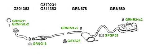 Система выпуска ОГ GT Exhaust 6854