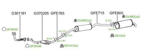 Система выпуска ОГ GT Exhaust 687