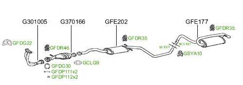 Система выпуска ОГ GT Exhaust 756