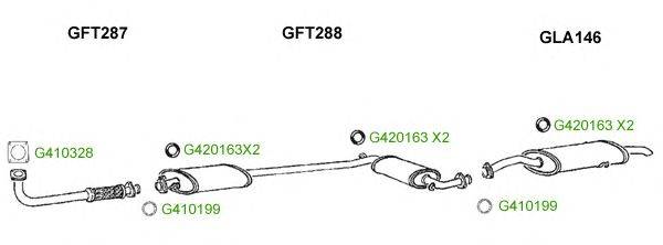 Система выпуска ОГ GT Exhaust 8200