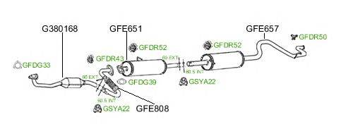 Система выпуска ОГ GT Exhaust 824