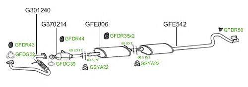 Система выпуска ОГ GT Exhaust 884