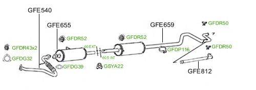 Система выпуска ОГ GT Exhaust 887