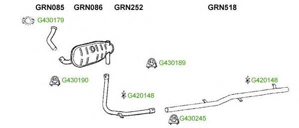 Система выпуска ОГ GT Exhaust 9156