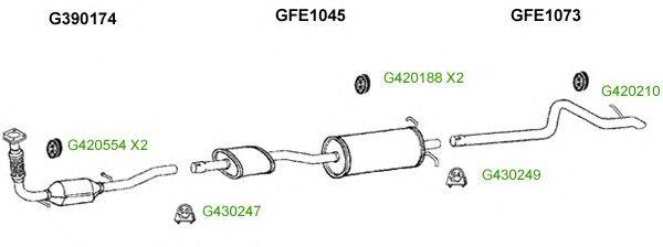 Система выпуска ОГ GT Exhaust 9428