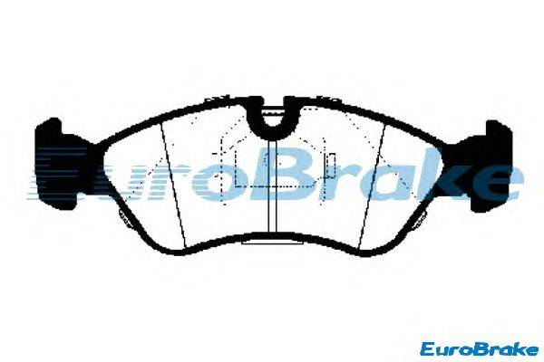 Комплект тормозных колодок, дисковый тормоз EUROBRAKE 5501223607