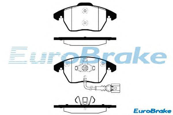 Комплект тормозных колодок, дисковый тормоз EUROBRAKE 5501224770