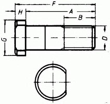 Болт крепления колеса LEMFÖRDER 12914 01