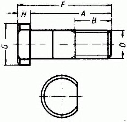 Болт крепления колеса LEMFÖRDER 18808 01