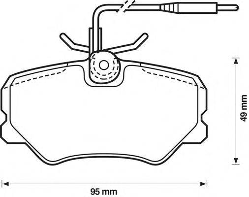 Комплект тормозных колодок, дисковый тормоз JURID 571359D