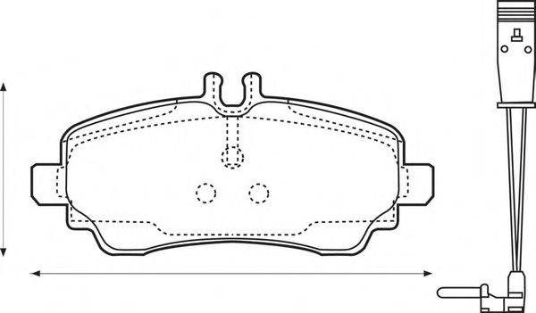 Комплект тормозных колодок, дисковый тормоз GALFER 2377301