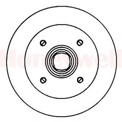 Тормозной диск BENDIX 561280B