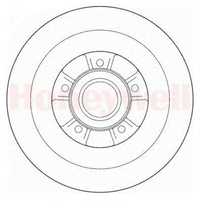 Тормозной диск BENDIX 562170B