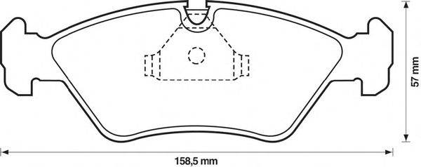 Комплект тормозных колодок, дисковый тормоз BMW 34111153203
