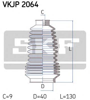 Комплект пылника, рулевое управление SKF VKJP 2064