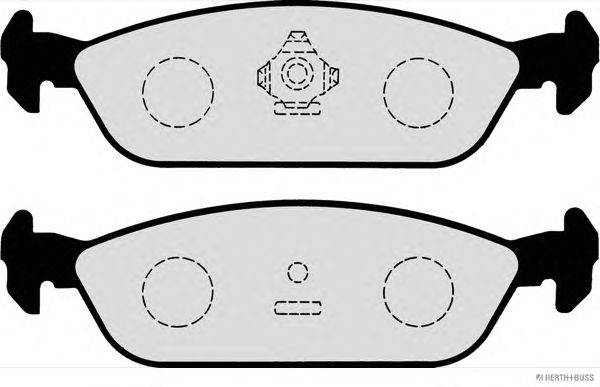 Комплект тормозных колодок, дисковый тормоз HERTH+BUSS JAKOPARTS J3616000