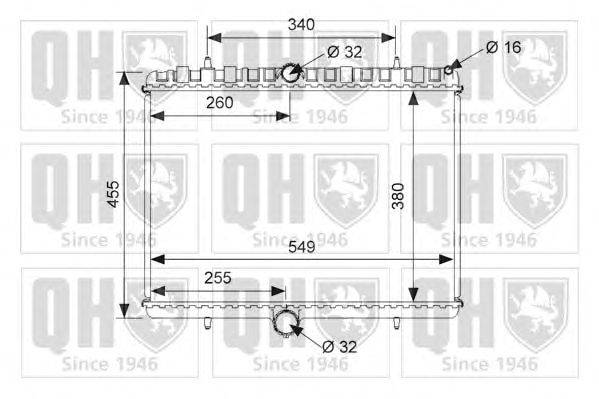 Радиатор, охлаждение двигателя QUINTON HAZELL QER1489