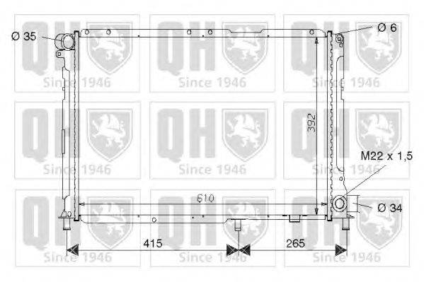 Радиатор, охлаждение двигателя QUINTON HAZELL QER1519
