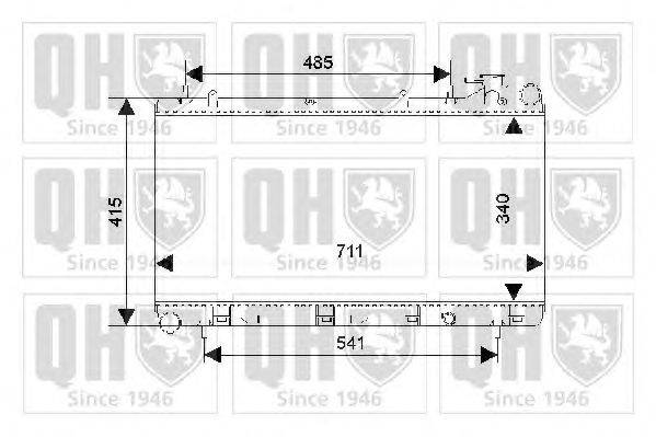 Радиатор, охлаждение двигателя QUINTON HAZELL QER1787