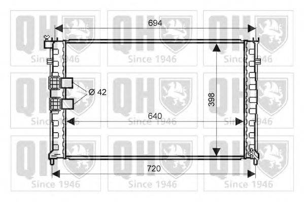 Радиатор, охлаждение двигателя QUINTON HAZELL QER1812