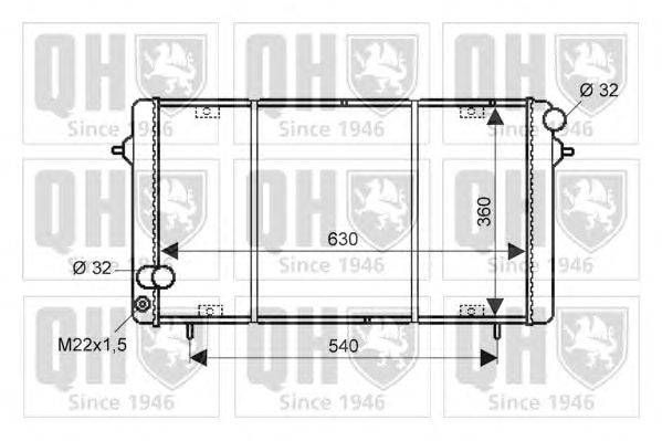 Радиатор, охлаждение двигателя QUINTON HAZELL QER1837