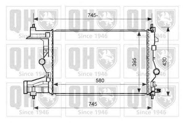 Радиатор, охлаждение двигателя QUINTON HAZELL QER1886