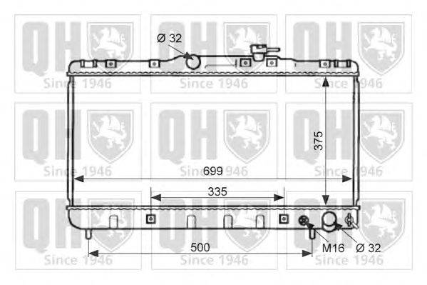 Радиатор, охлаждение двигателя QUINTON HAZELL QER1999