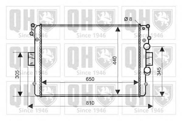 Радиатор, охлаждение двигателя QUINTON HAZELL QER2205