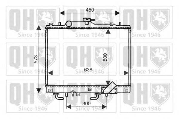 Радиатор, охлаждение двигателя QUINTON HAZELL QER2256