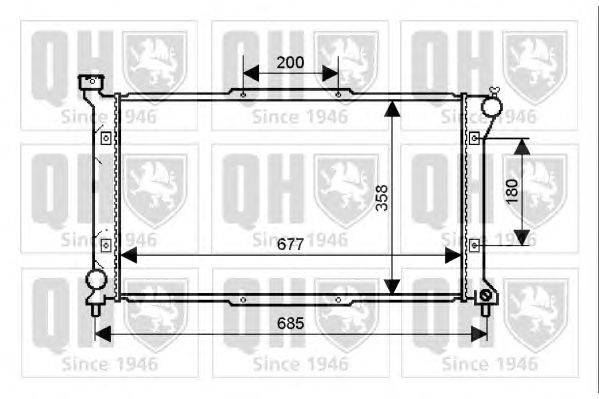 Радиатор, охлаждение двигателя QUINTON HAZELL QER2307