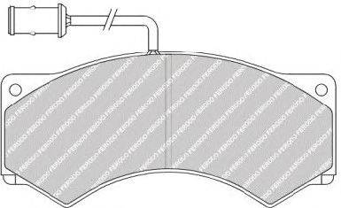 Комплект тормозных колодок, дисковый тормоз FERODO FCV503