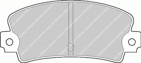Комплект тормозных колодок, дисковый тормоз FERODO FDB102