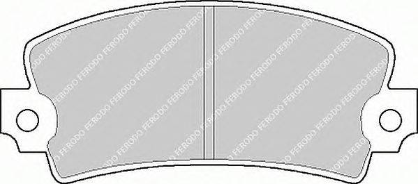 Комплект тормозных колодок, дисковый тормоз FERODO 20347