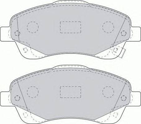 Комплект тормозных колодок, дисковый тормоз FERODO FDB1648