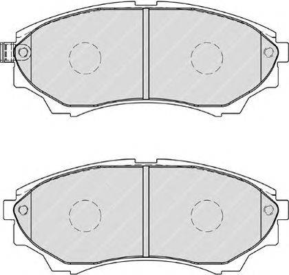 Комплект тормозных колодок, дисковый тормоз FERODO 24353